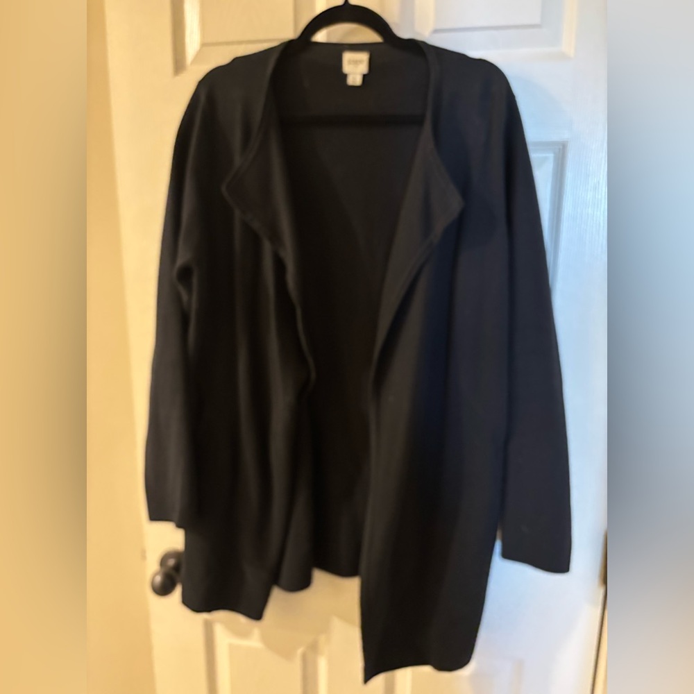 J. Crew Juliette Collarless Sweater-Blazer Large